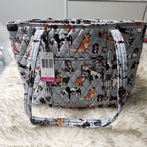 Vera Bradley Small Vera tote  bag New with tags Dog show pattern